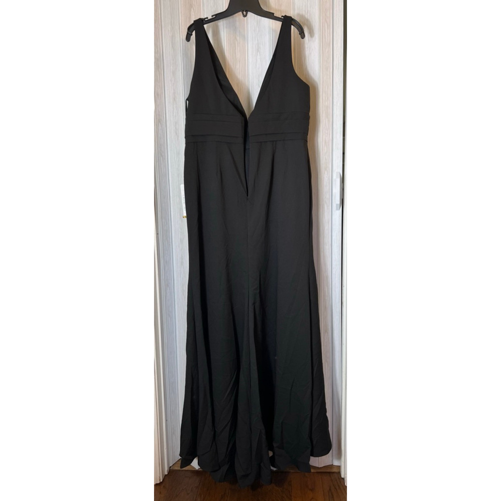 NWT Mac Duggal V-Neck A-Line Gown SZ 14 (no bow) - Picture 9 of 12